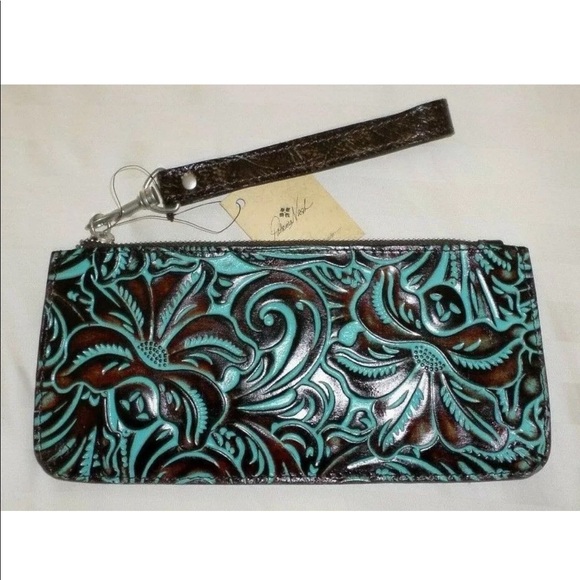 Patricia Nash Handbags - NWT Patricia Nash wallet Turquoise Leather